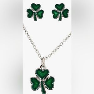 St. Patrick’s Day necklace and earring set, NWT